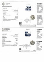 Пусеты с лабораторно-выращенными бриллиантами по 0.5 ct