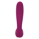 Бордовый вакуум-волновой вибратор 3-в-1 с язычком Calypso