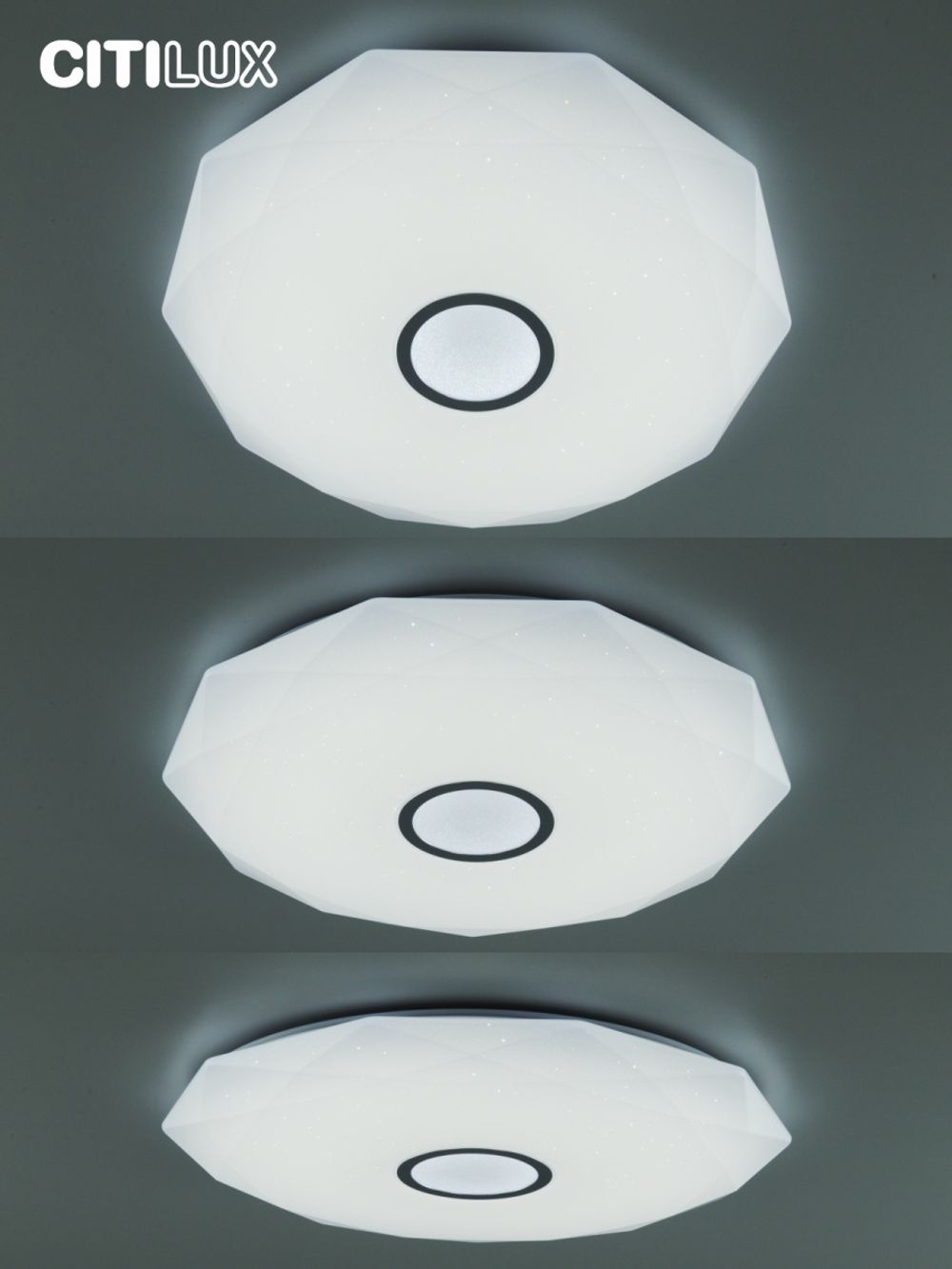 Citilux Диамант Смарт CL713A100G Умная люстра Хром