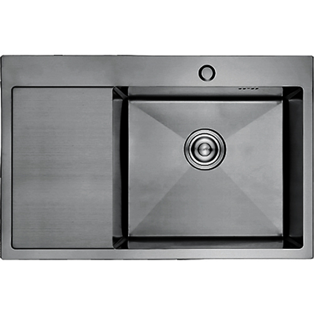 Кухонная мойка премиум GERHANS K37851B-R PVD графит