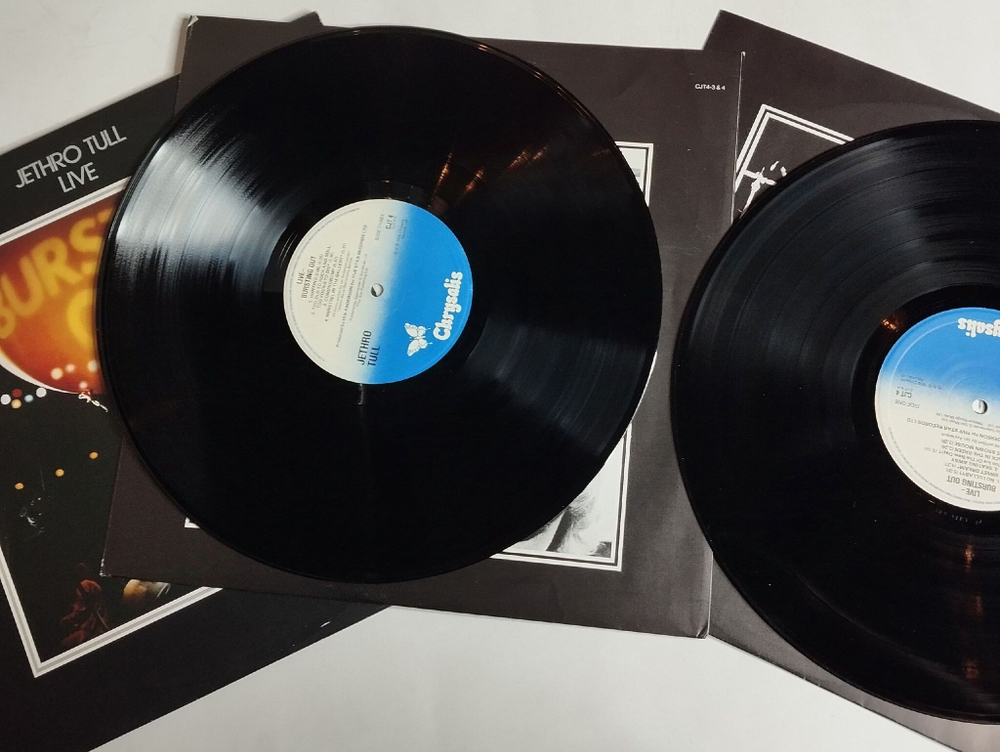Винтажная виниловая пластинка LP Jethro Tull Live Bursting Out (UK 1978)