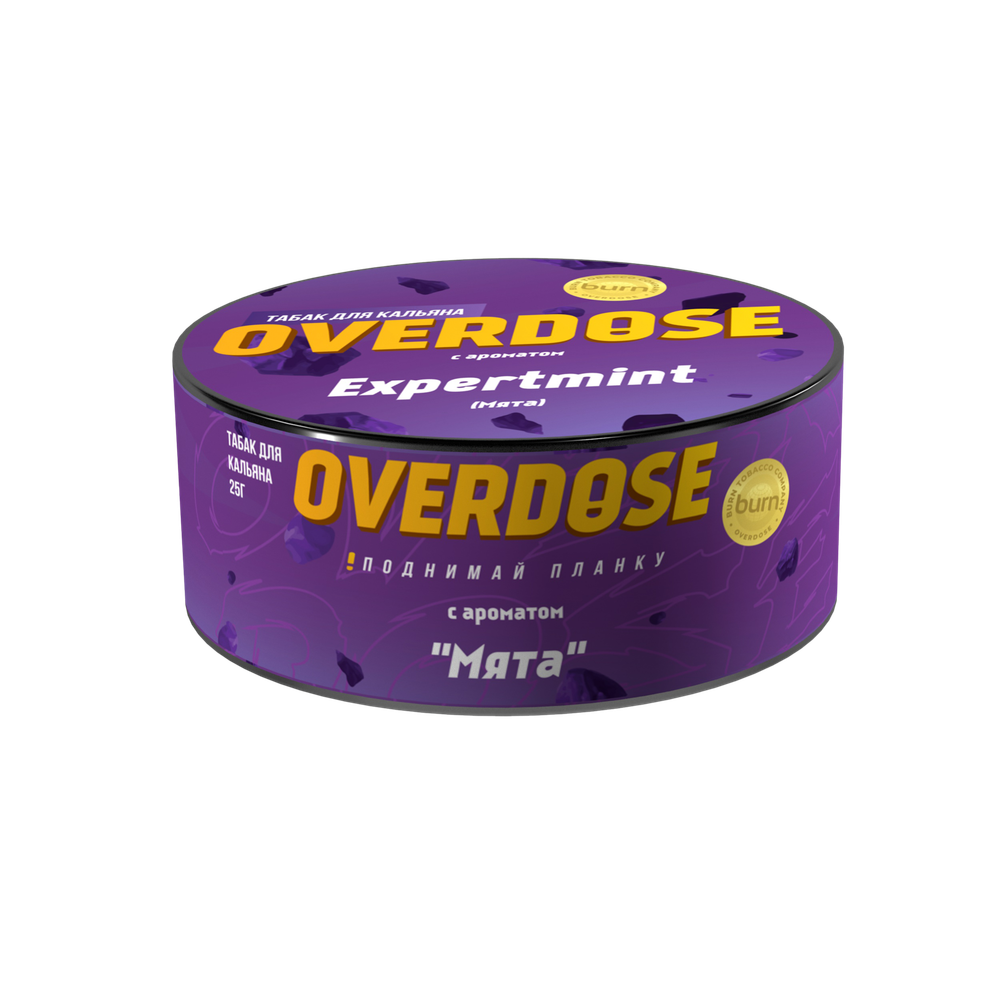 М. Табак для кальяна Overdose Expertmint (Мята), 25г.