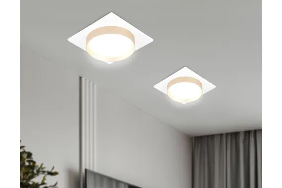 Светильник точечный Ambrella TN5230 GX53 белый/золото 42396