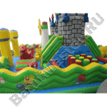 Большой надувной батут "Средневековье" 10*10*5 м