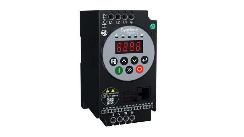 Преобразователь частоты STV050 Hertz 0.75кВт 220В ЭМС С3 + LED панель оператора SE STV050U07M2