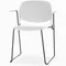 Стул штабелируемый Stacks с подлокотниками белый