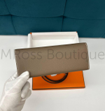 Сумка-клатч Hermes Maillon To Go Wallet серого цвета