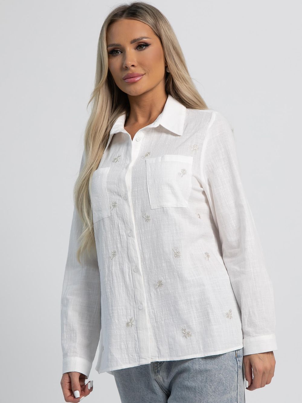 Рубашка Виолетта (белая) Б16130-4М LT Collection