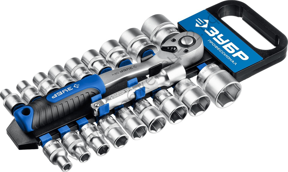 ЗУБР ТР-20, 20 предм., (1/2″), набор торцовых головок, Профессионал (27647-H20)