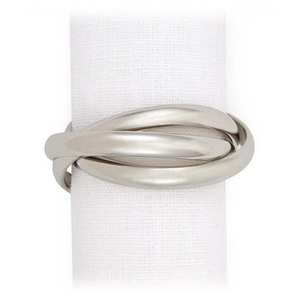 Набор колец для салфеток L'Objet Three Platinum (4 шт.)