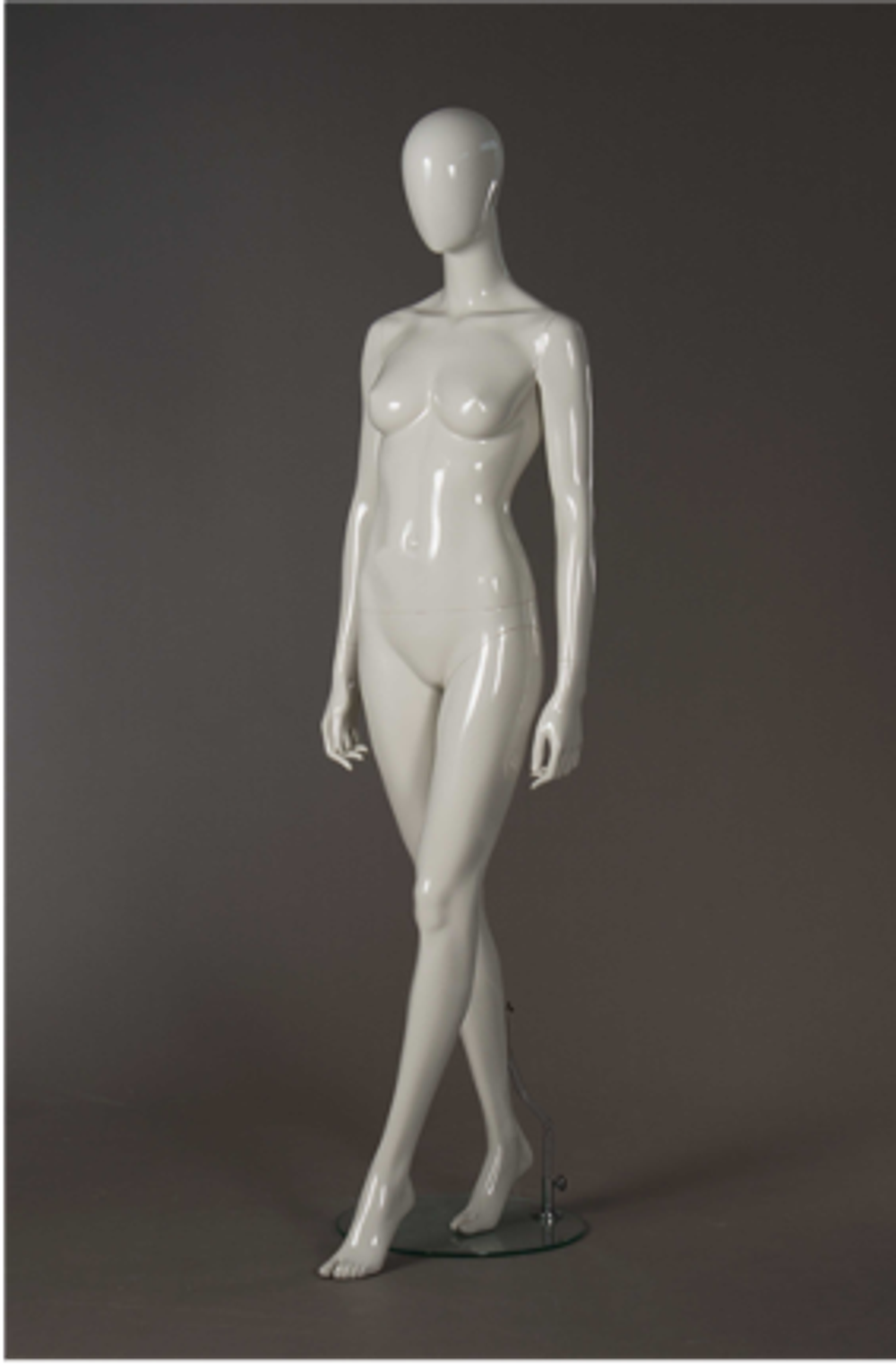 Женский абстрактный манекен Лима 5/Белый глянец