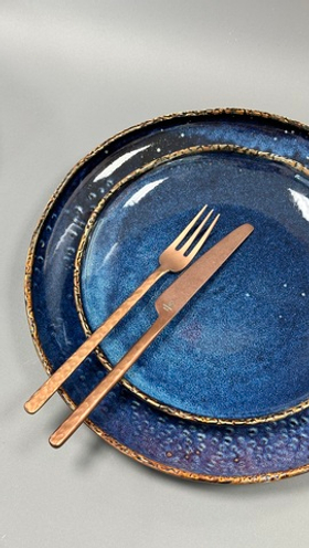 Тарелка 20.5 см,фарфор,серия "Aqua Blue" P.L.