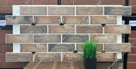 Клинкерная фасадная термопанель ЭППС "Заготовочный кирпич" 1150x540