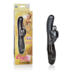 Черный вибромассажер Coco Fluttering Butterfly Vibes - 21 см. (Цвет: черный)