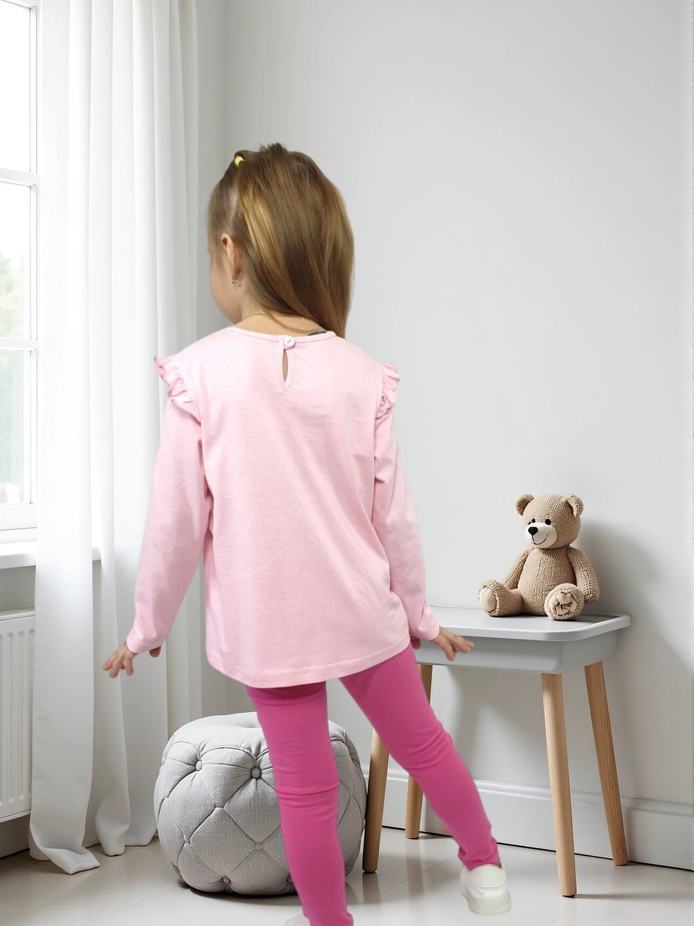 022-03-2 Комплект для девочки (джемпер+ лосины)