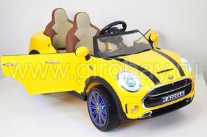 Детский электромобиль River Toys MiniCooper A222AA желтый