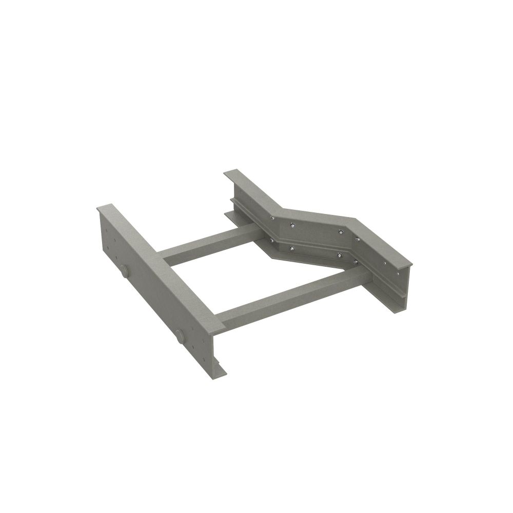 Переходник левосторонний  H150, 600/400, стеклопластик