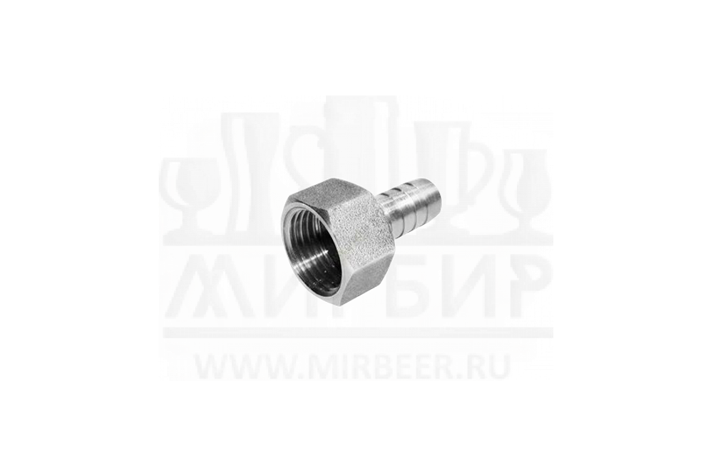 Штуцер Valtec 1/2 внутр. резьба х 10 мм BSP, латунь никелированная