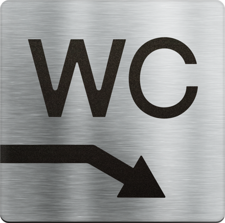 Туалет, WC, направо/вниз