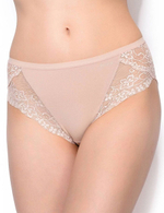 Высокие трусики с кружевом Charm (Размер: XL) (Цвет: кремовый)
