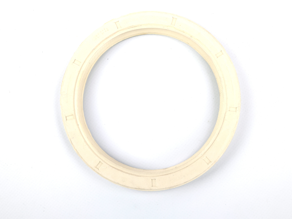 Сальник 120х150х12-2,2 а/м КАМАЗ-ЕВРО заднего коленвала, белый с пружиной NBR (Балаково)