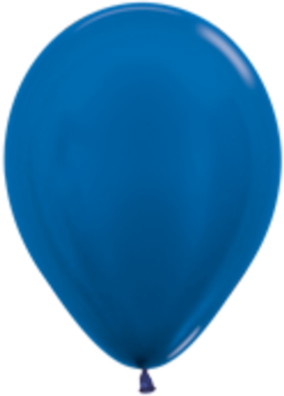 Латексный шар металлик синий 12"