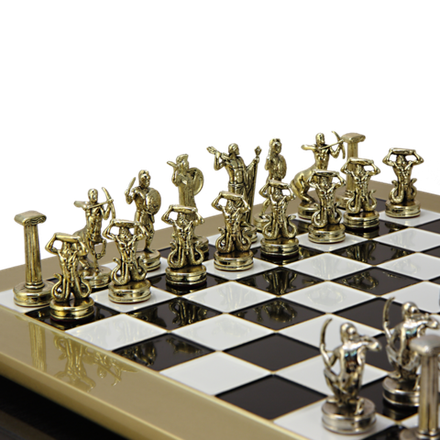 Manopoulos Шахматы сувенирные "Битва Титанов" бронзовые