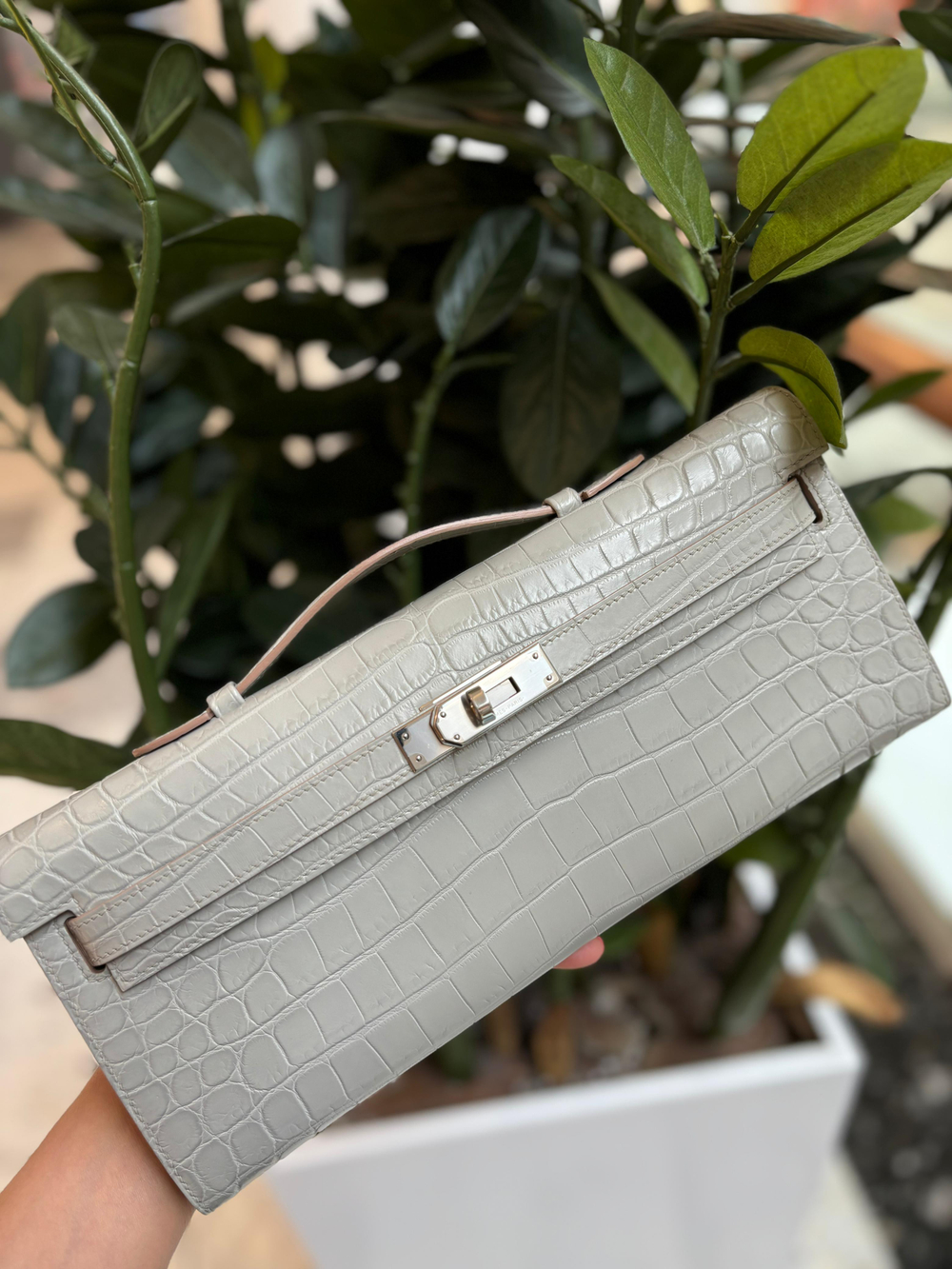 Сумка Hermes из кожи крокодила