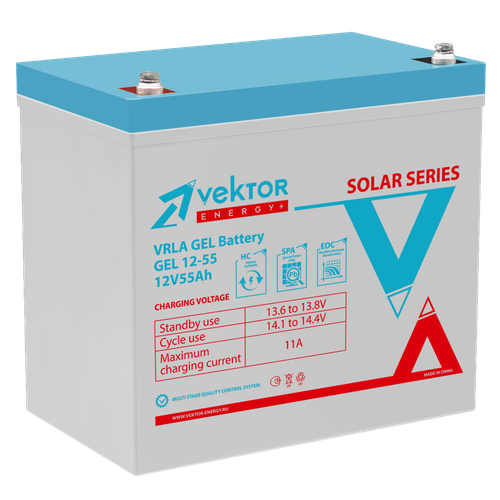 Аккумулятор  VEKTOR ENERGY GEL 12-55