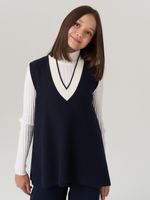 Жилетка в школу для девочки AT973 синий