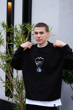 Свитшот Питерский Щит Прицел Чёрный