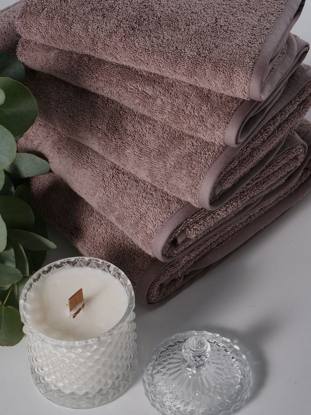 Набор полотенец 5шт Claire Batiste Atelier Ile светлая сирень