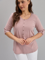 Лонгслив ЛНк-005/пыльная-роза