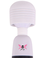 Бело-черный, работающий от USB вибромассажёр Black Edition - 32 см. (Цвет: белый с черным)