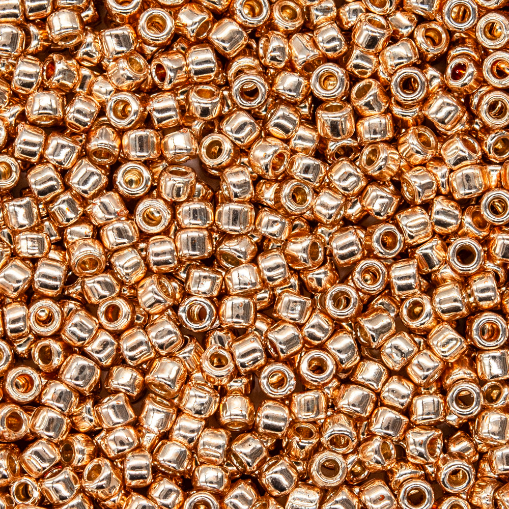 Японский бисер TOHO Round 15/0 (№PF551), непрозрачный глянцевый с металлическим блеском