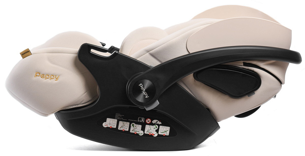 Детская коляска Peppy Monaco Thermo 3 в 1 с автокреслом Verona Beige Mocco