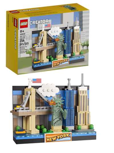 Конструктор Лего Креатор 40519 Открытка Нью-Йорка | LEGO Creator New York Postcard | 3D мини-диорама 253 детали 9+