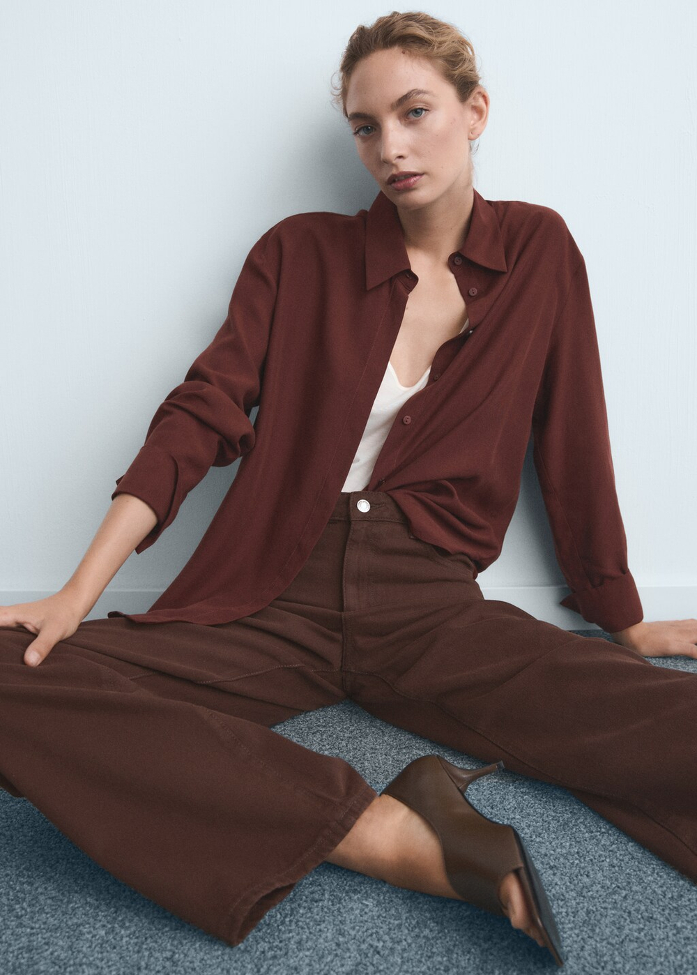 Джинсы Danila с широкими штанинами и высокой посадкой