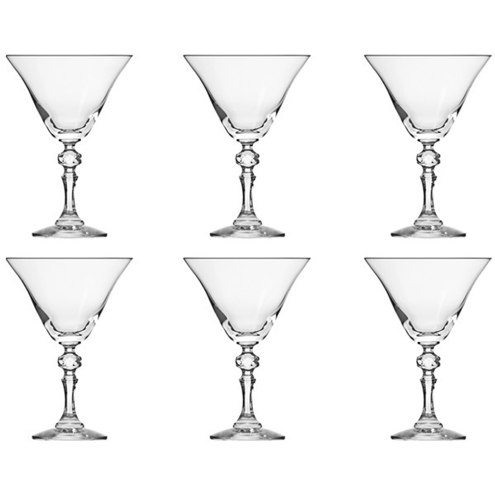 Набор бокалов для мартини 6шт 170мл Krosno Криста