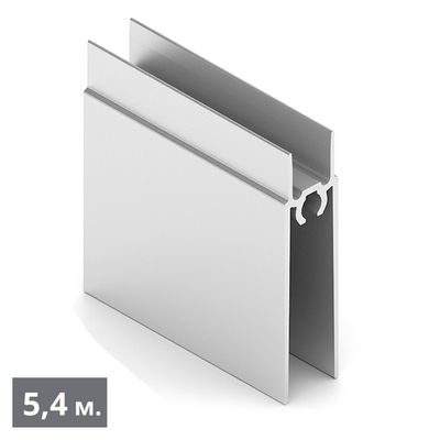 ЭКО Рамка нижняя двери (5,40 м) хром матовый (AL) (AE0689) Aristo (Акция)