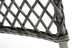 "Эспрессо" плетеный круглый стол, диаметр 150 см, цвет графит