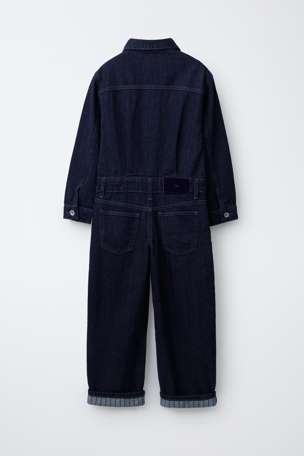 ZARA ДЖИНСОВЫЙ КОМБИНЕЗОН, СИНИЙ