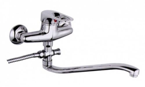 Смеситель для ванны и раковины 40к F2129-В FRAP (S-излив, хром, силумин)