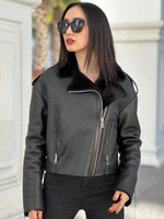 Короткая дубленка