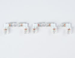 Ambrella Соединитель угловой L для светодиодной ленты COB 8mm 12/24V (2 конт.) GS6851 (5шт) LED Strip GS6851