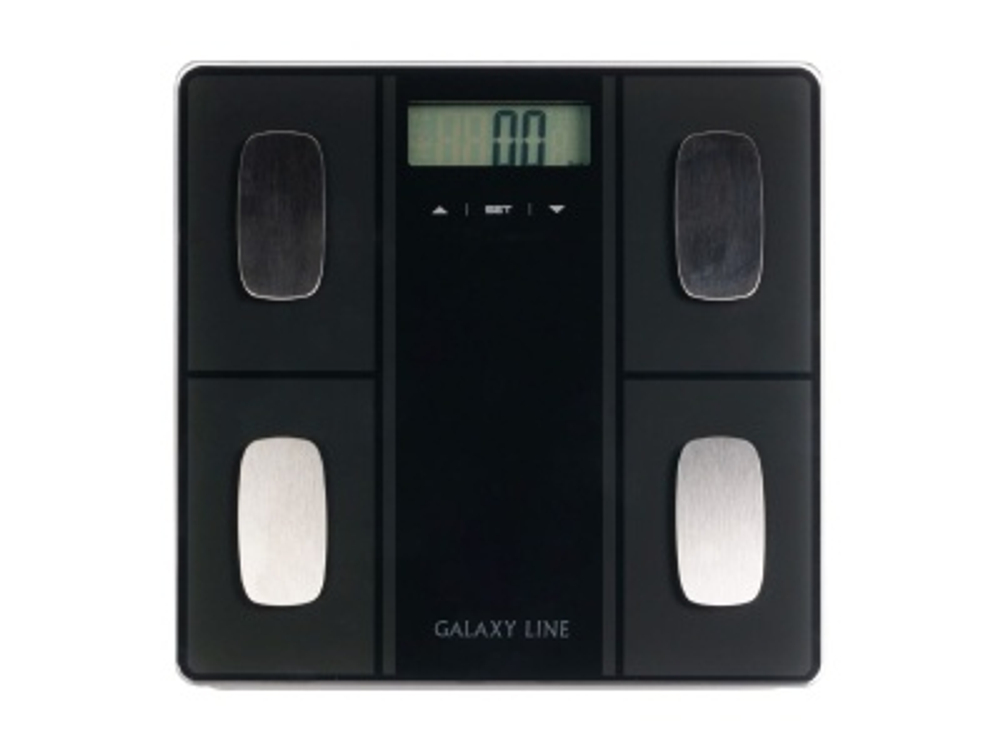 Весы напольные электронные GALAXY LINE GL 4854 максимальная нагрузка 150кг Черная Х