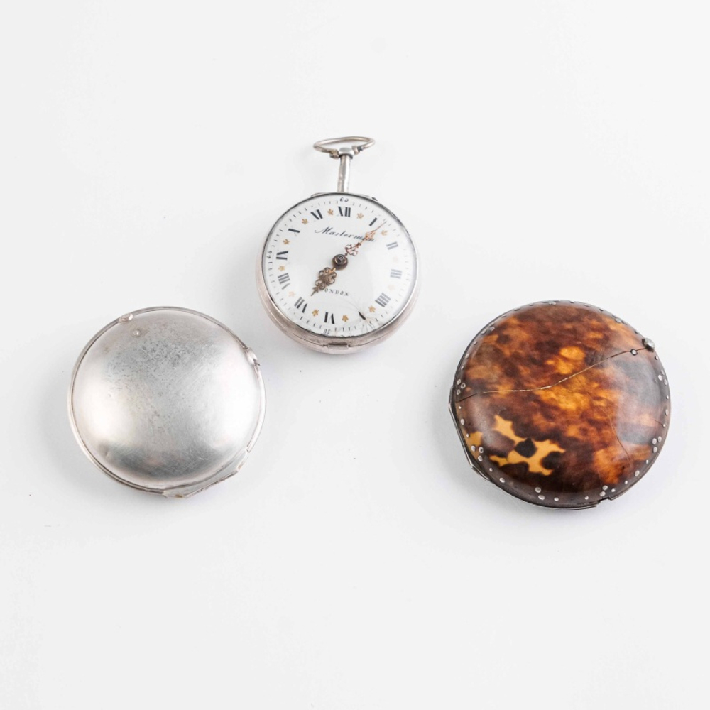 Антикварные трёхкорпусные карманные часы «MASTERMAN LONDON»