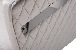 Стул Garda Decor серый/хром GY-08200