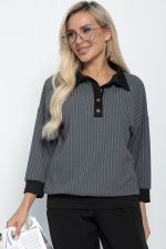 Блуза Ритм (серая) Б11274 LT Collection