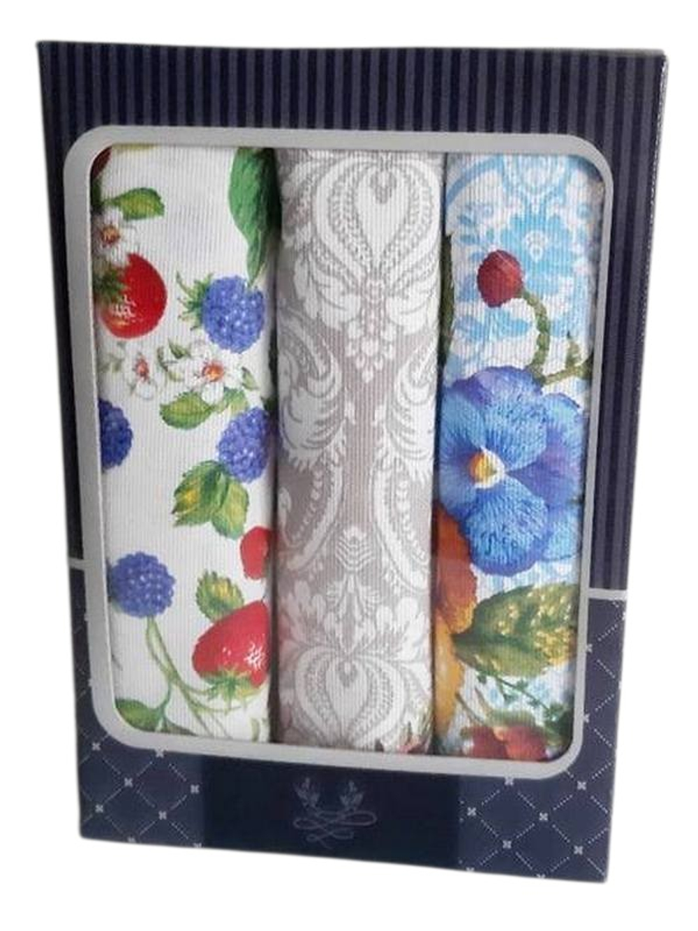 Набор из 3-х полотенец в подарочной упаковке, 100% хлопок, Россия.